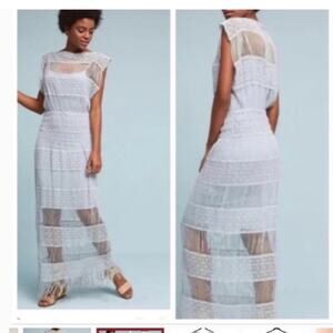 Anthropologie by Callahan Amelia Crocheted Maxi Dress